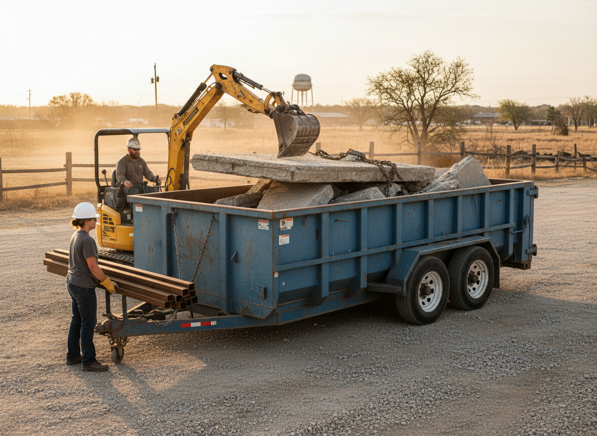 Loading Tips For Heavy Materials When Using A Dumpster Trailer In Kaufman