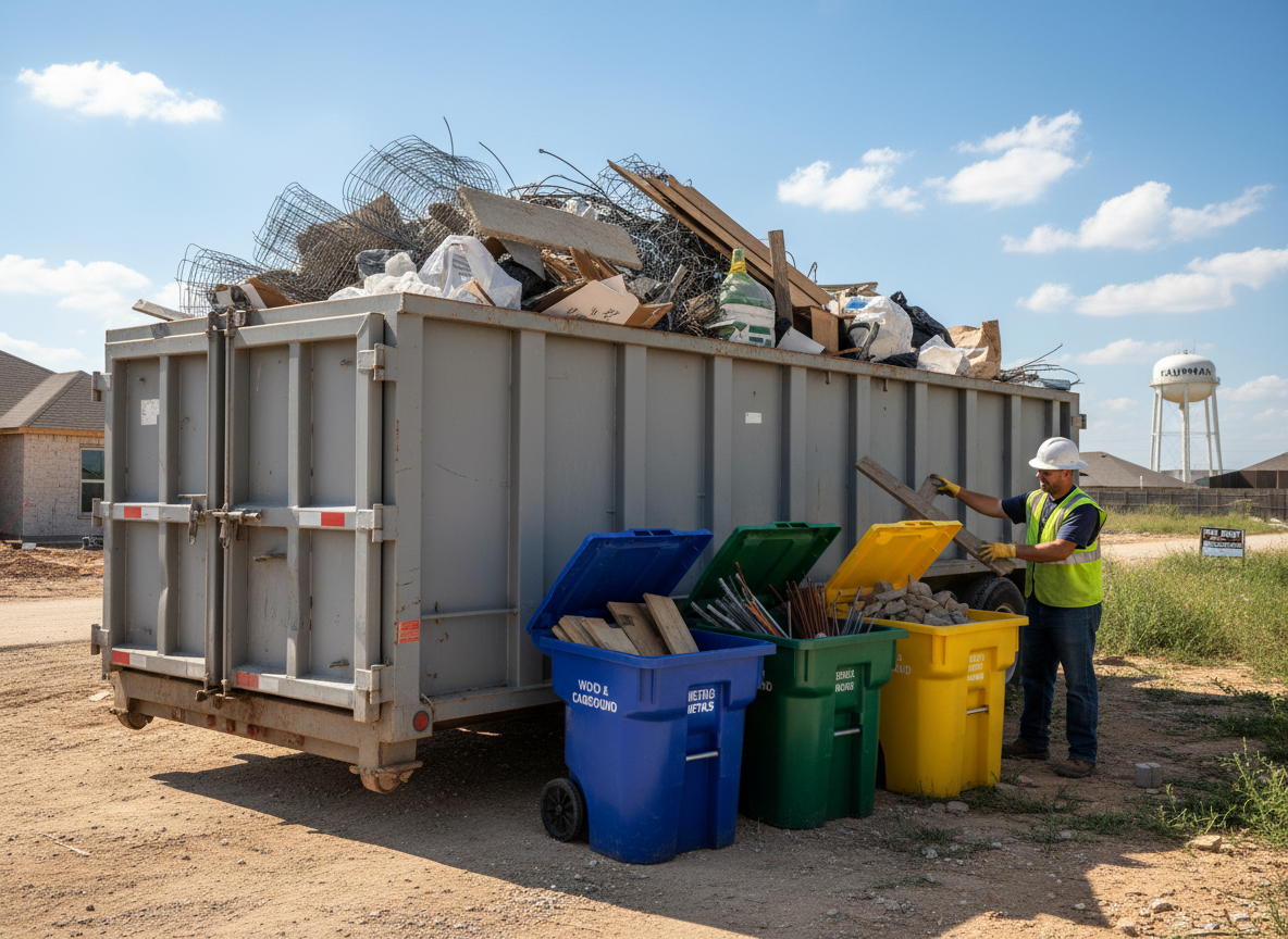 Recycling Options For Construction Waste From Dumpster Trailer Rentals In Kaufman